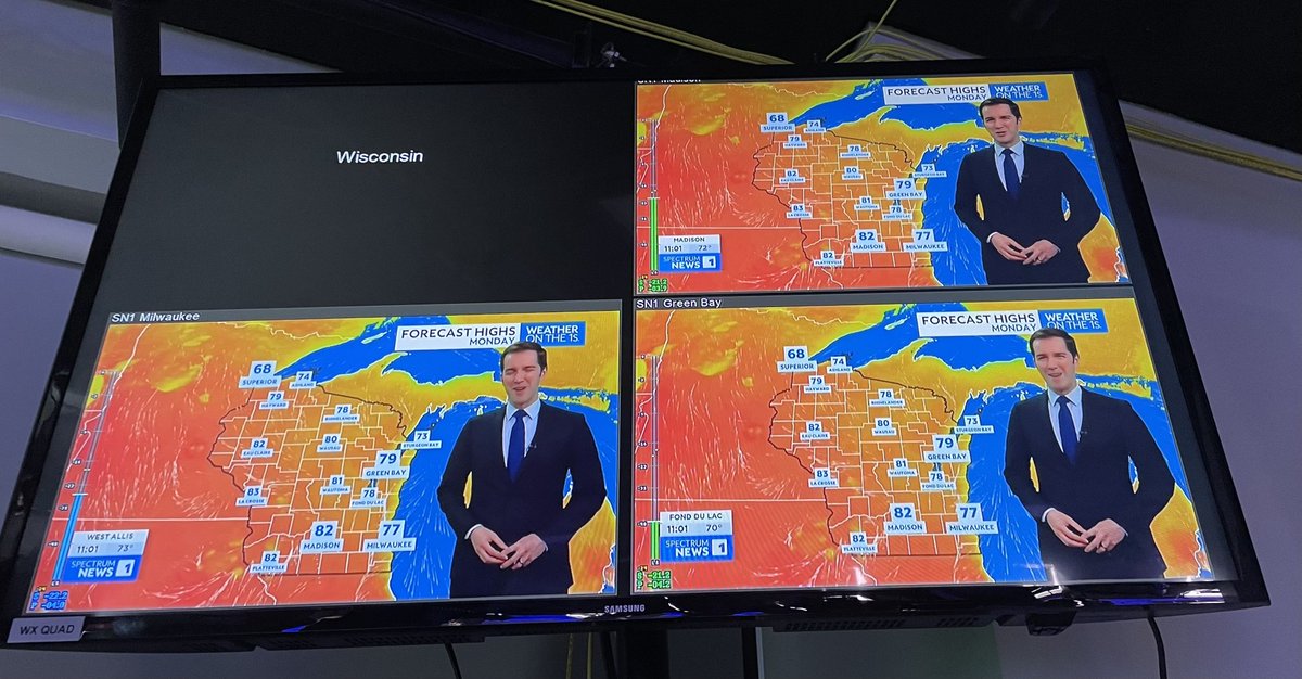 WeatherKirchner's tweet image. The last 2 months have been a blur, but my new role at @SpectrumNews1WI is off to a good start! I'm blessed to be working with a great weather team, I've learned plenty so far, and I'm slowly going from behind the scenes to on-screen across Wisconsin and Kansas City.