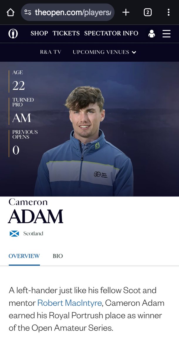 Stephen Gallacher Foundation (@sgfgolf) on Twitter photo Great to see our SGF Ambassador Cameron Adam sporting an SGF top for his 'Open' Profile 👏👏👏👏👏👏👏👏👏🎉🎉
<a href="/stevieggolf/">Stephen Gallacher</a>
<a href="/ScottishGolf/">Scottish Golf</a>
<a href="/TitleistEurope/">Titleist Europe</a>
<a href="/ArnoldClark/">Arnold Clark</a> Great to see our SGF Ambassador Cameron Adam sporting an SGF top for his 'Open' Profile 👏👏👏👏👏👏👏👏👏🎉🎉
<a href="/stevieggolf/">Stephen Gallacher</a>
<a href="/ScottishGolf/">Scottish Golf</a>
<a href="/TitleistEurope/">Titleist Europe</a>
<a href="/ArnoldClark/">Arnold Clark</a>