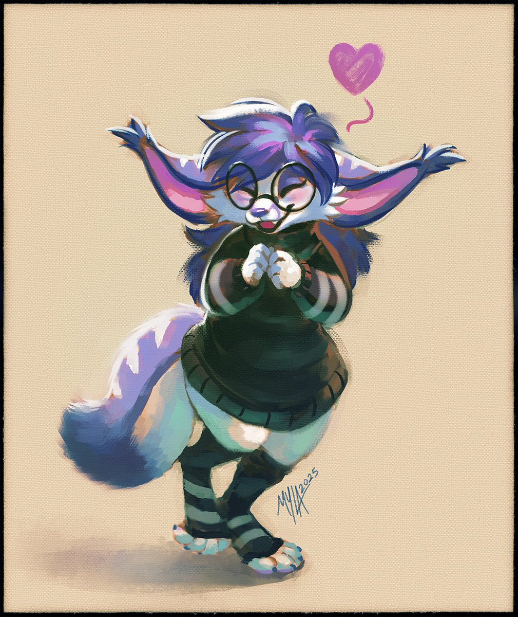 MylaFox's tweet image. Just wanted to take a moment to say thanks for encouraging this weird lil' art goblin (me). You guys are the best! 💜