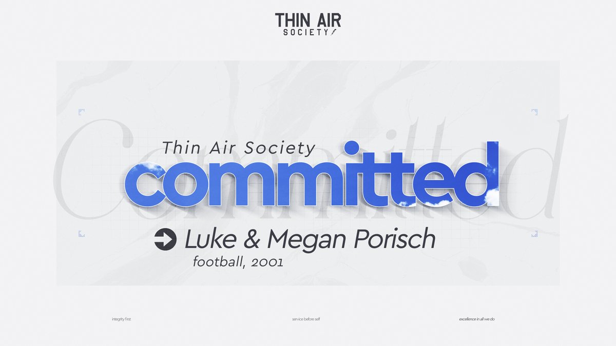 AF_AthleticFund's tweet photo. Welcome to the Thin Air Society, Luke &amp; Megan Porisch. Thank you for your generous support of our cadet-athletes and their development into future leaders of character. 

#FlyFightWin⚡️ https://t.co/mq4cPd3cta