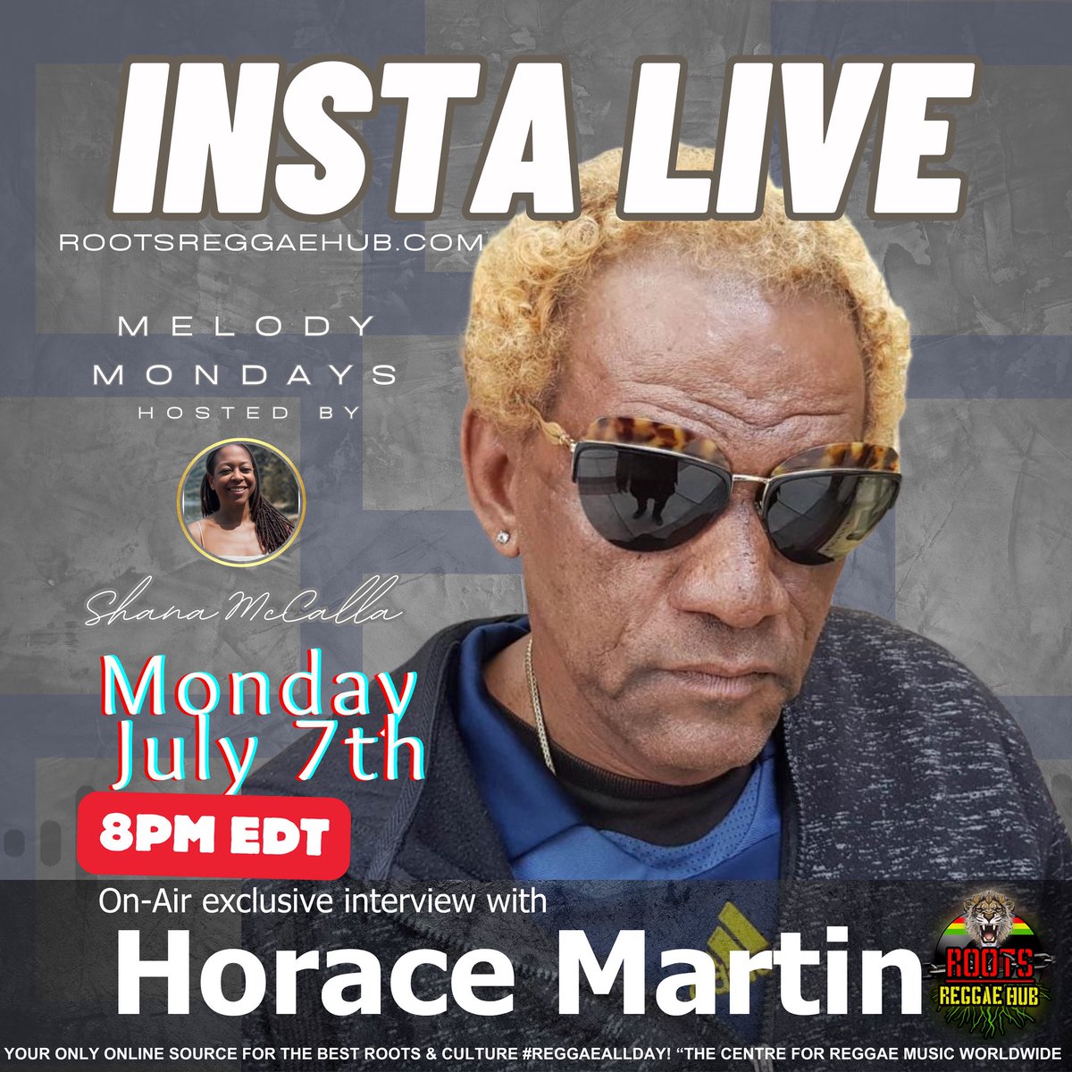 🎧Tonight 8pm on Melody Mondays: <a href="/horacemartin209/">horace</a> Premieres Married Man <a href="/RootsReggaeHub/">Roots Reggae Hub</a>🔥We dive into the world premiere of his brand new single on the (Two By Two) Riddim from Tasjay Productions Listen 🎶 🌎here rootsreggaehub.com or join us live on Instagram.com/rootsreggaehub