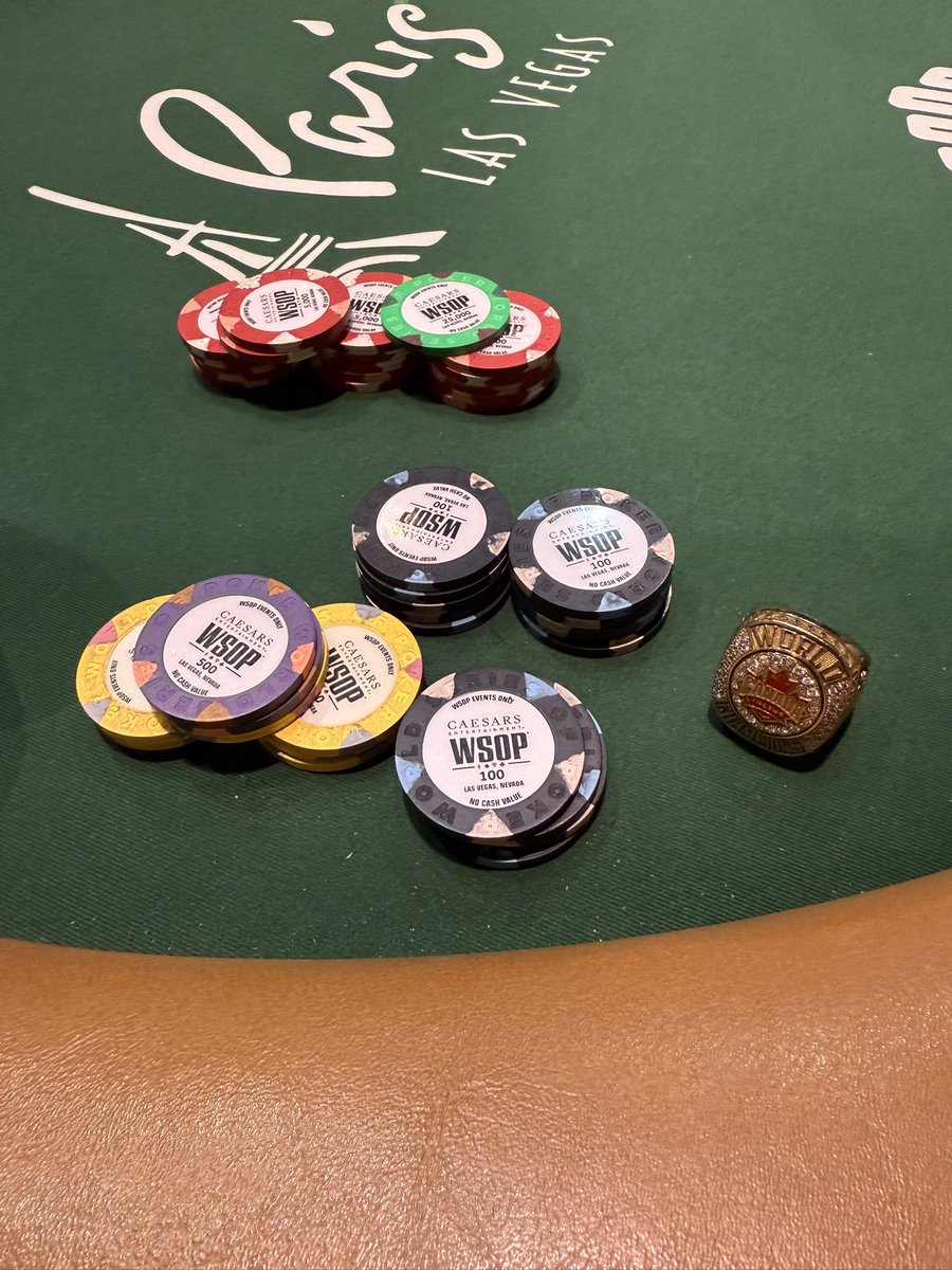 #WSOP2025 #81-WSOP2025MainEvent back in action in the Main Day 2D today. So far so good 95.1K to 118.4K after one level. Table draw is good. Let’s keep moving in the right direction. #DieHardPoker