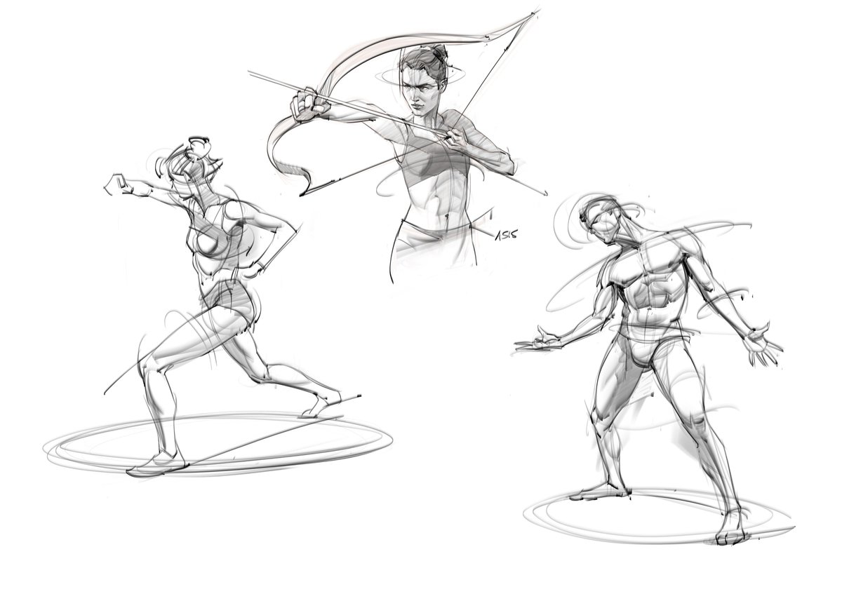 Gesture drawings! #gesturedrawings #figuredrawing #gottogetbetter #lineart #shading #athletic #archery #anatomy #humananatomy #goals #doodles #sketches