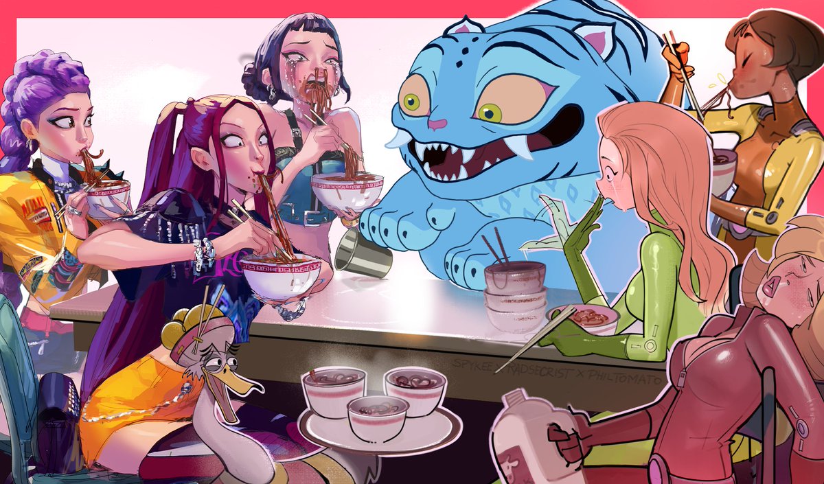 It's not everyday i get to collab with <a href="/radsechrist/">Rad Sechrist</a> ; The actual artist behind the Tiger from  Kpop Demon Hunters and another amazing filipino artist <a href="/SPYKEEE1945/">SPYKEEE</a> . Thank you both for humoring me with the colab!