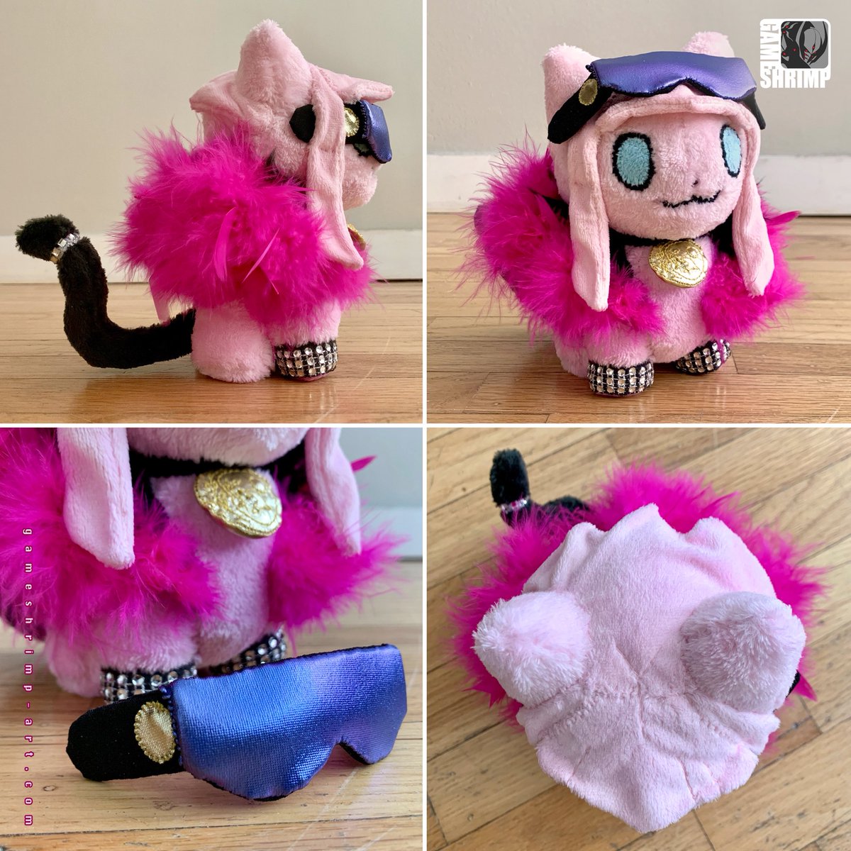GameShrimp's tweet image. Year 2 Street Fighter 6 cat plushies have begun! 🐾💥
My sixth plush in the roster and most challenging to make to date: Mimi, based off of Manon! All hand/stitched, inspired by the cats from Neco Drop.