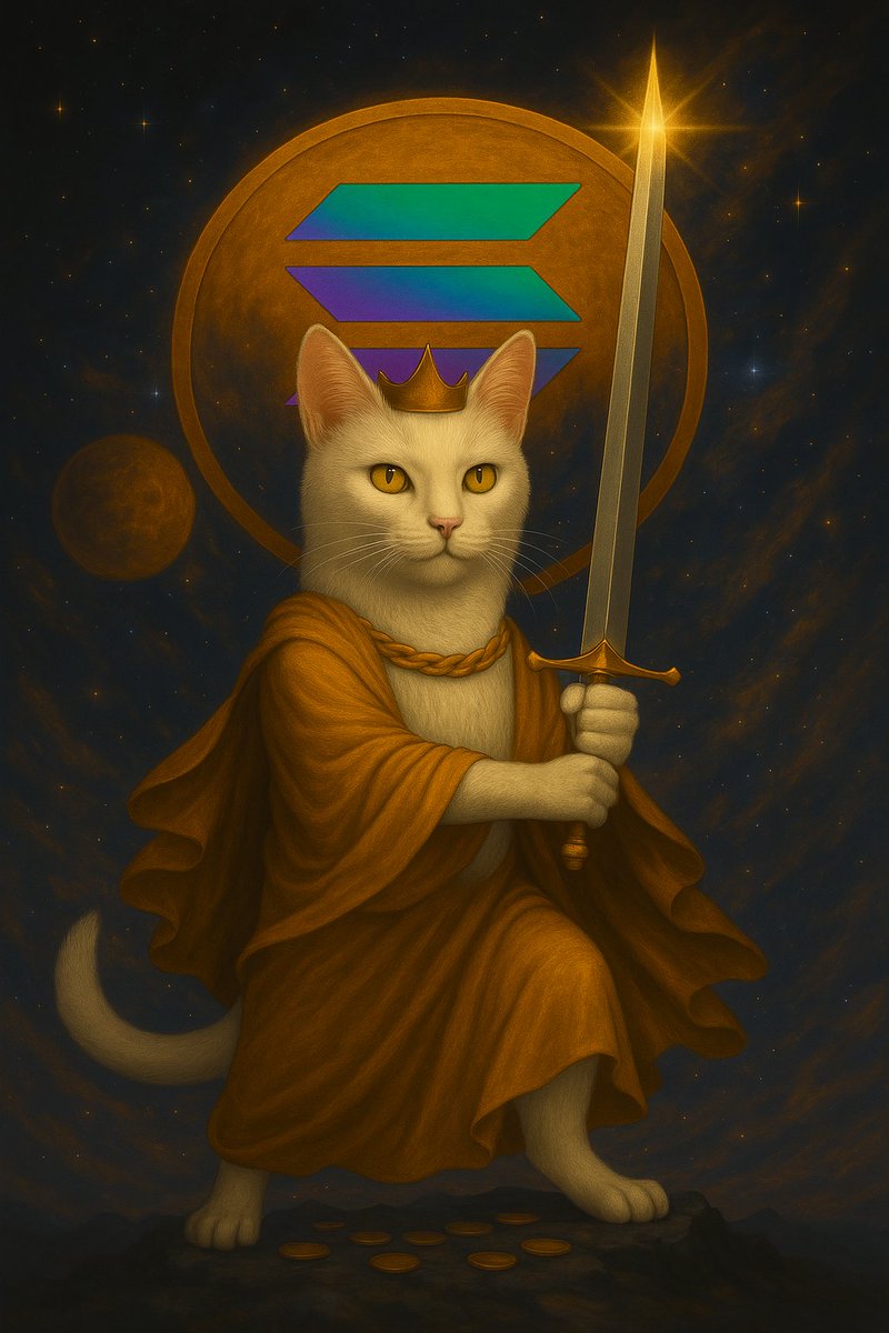 CatLordCoin's tweet photo. $CATLORD. Forged in fur. Crowned by Solana. Feared by bears. ๐ผโ๏ธ๐๐ช #CATLORD #SolanaSummoner #PawAndOrder https://t.co/j1gjKQpueW