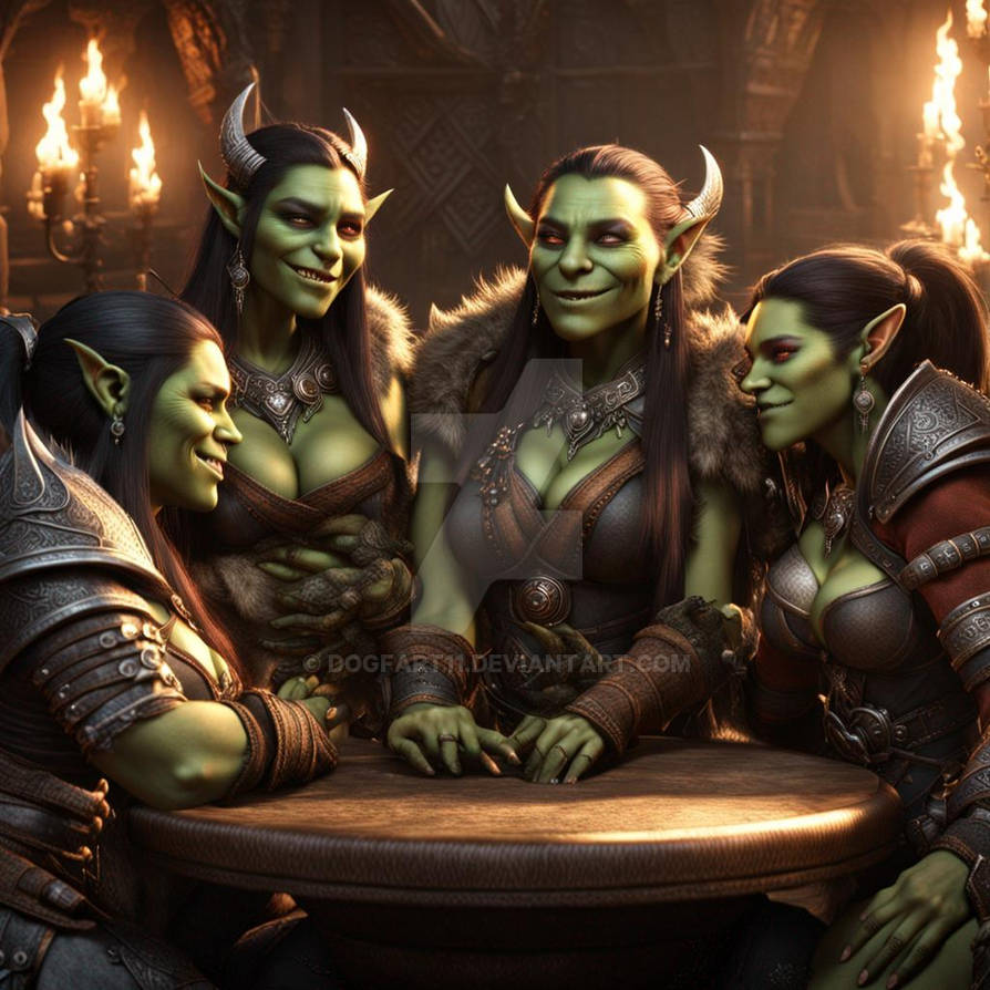 Residents of Orc City enjoy a night out six months before the Orclamic Revolution. This is what the Orcatollahs stole from us.