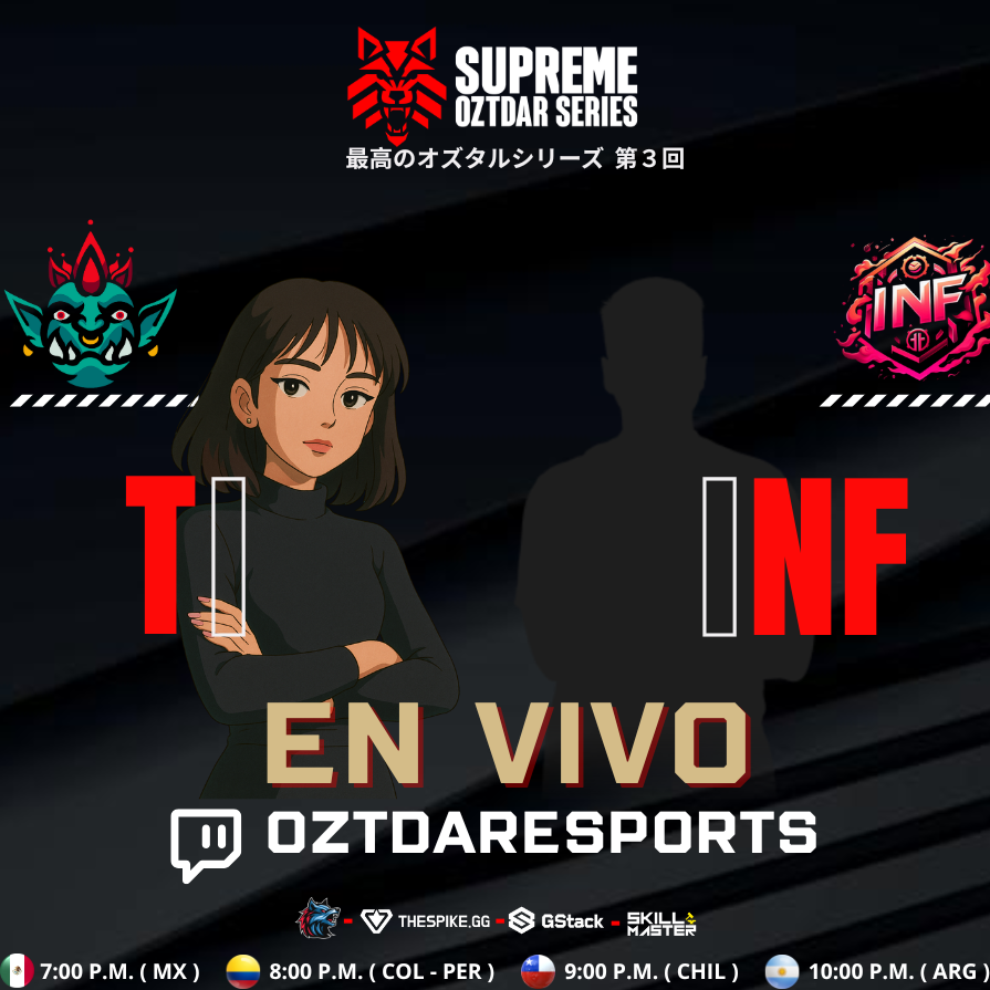 oztdaresports's tweet image. ⚔️ El Bracket B entra en zona de eliminación
Las chicas de #TROLLSINC hacen su esperado debut en la #SupremeOztdarSeries 3 enfrentando a @Infamous_Team , que viene de caer ante uno de los grandes.
Hoy, una escuadra sigue en carrera y la otra se despide del torneo.

🎙️ Con las…