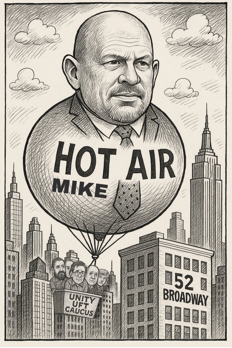 Breaking news: <a href="/UFT/">UFT</a> President holds town hall to share HOT AIR.