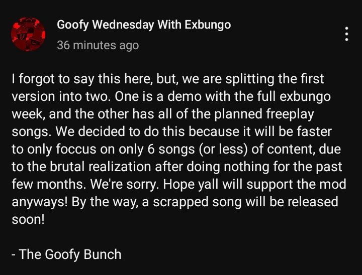 A resumed explanation of why we decided to do the demo.