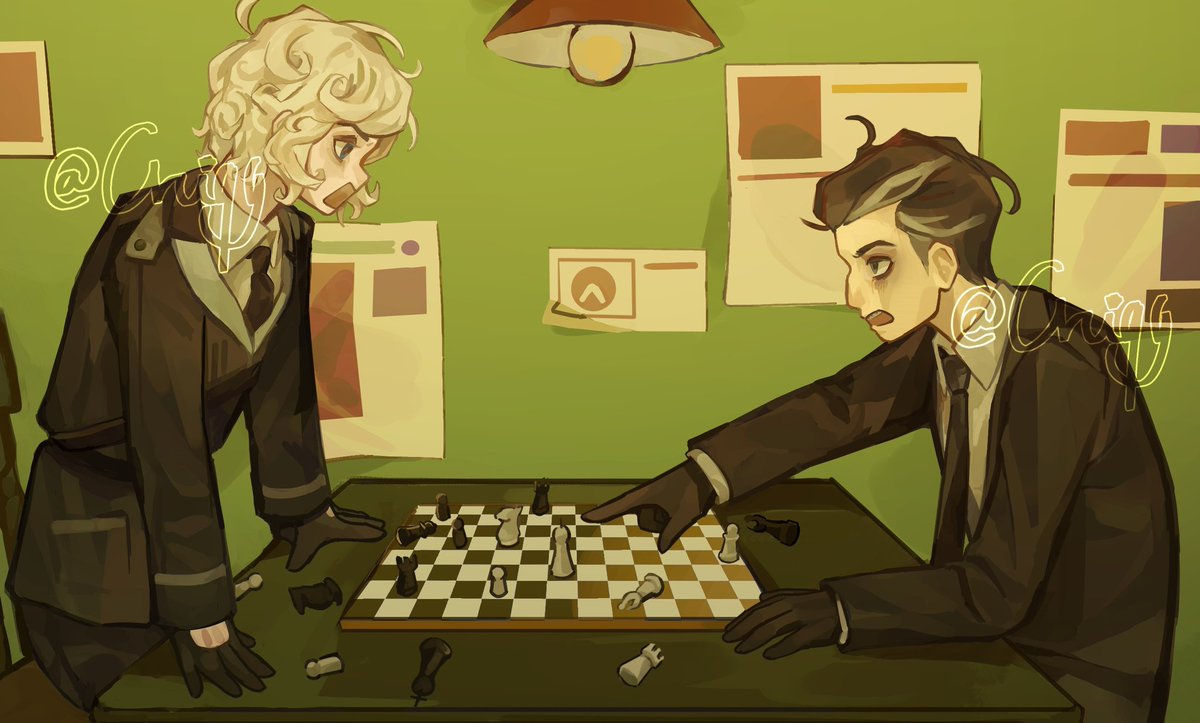 0riqy's tweet image. The chess pieces took way too long to draw #artfight2025