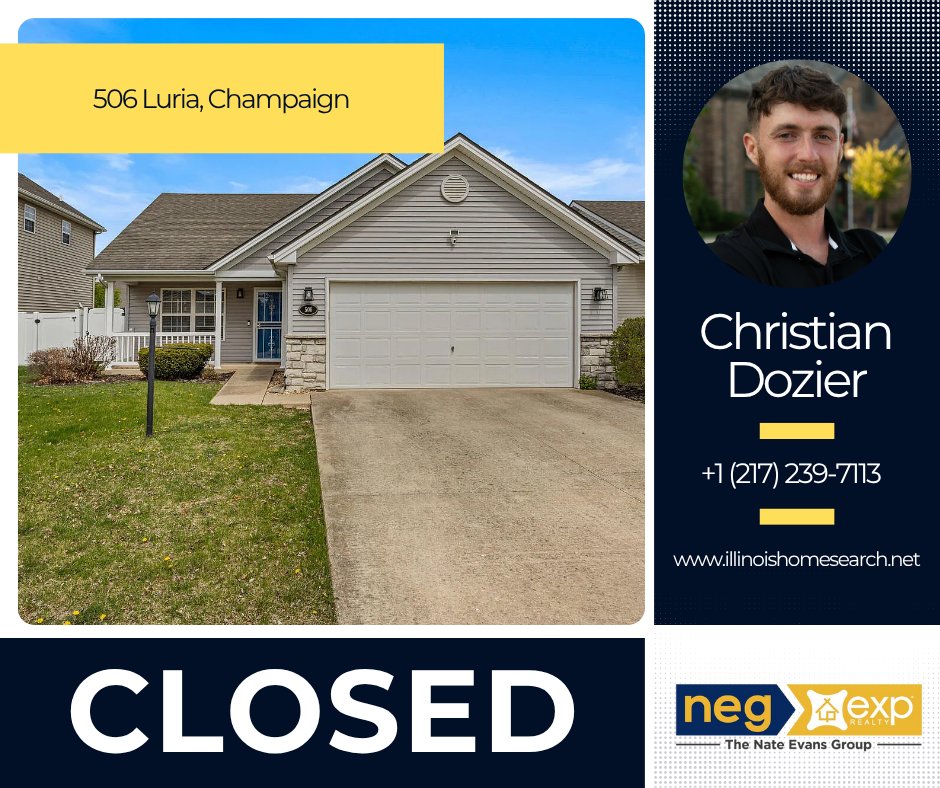 NateEvansGroup's tweet photo. Mondays feel a little different when you’re kicking off the week with multiple SOLD signs! 🙌 Call our office to know more! 217.239.7113 We have licensed realtors with The Nate Evans Group, EXP Realty

#teamneg #realestate #exprealty #closed https://t.co/h3X6OleKoZ