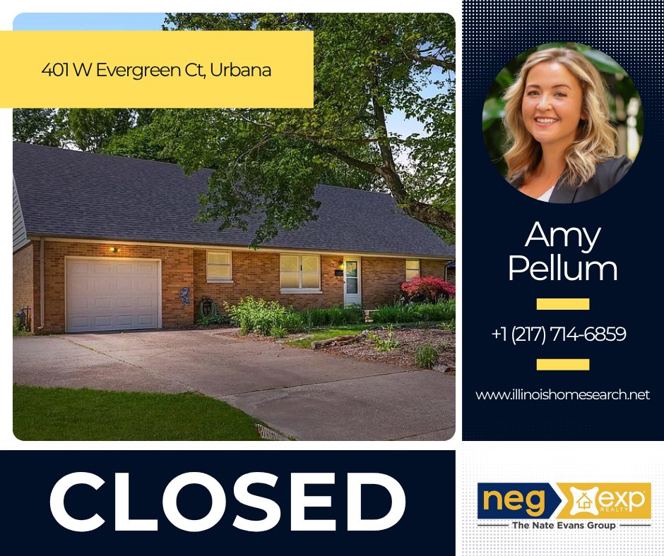 Mondays feel a little different when you’re kicking off the week with multiple SOLD signs! 🙌 Call our office to know more! 217.239.7113 We have licensed realtors with The Nate Evans Group, EXP Realty

#teamneg #realestate #exprealty #closed