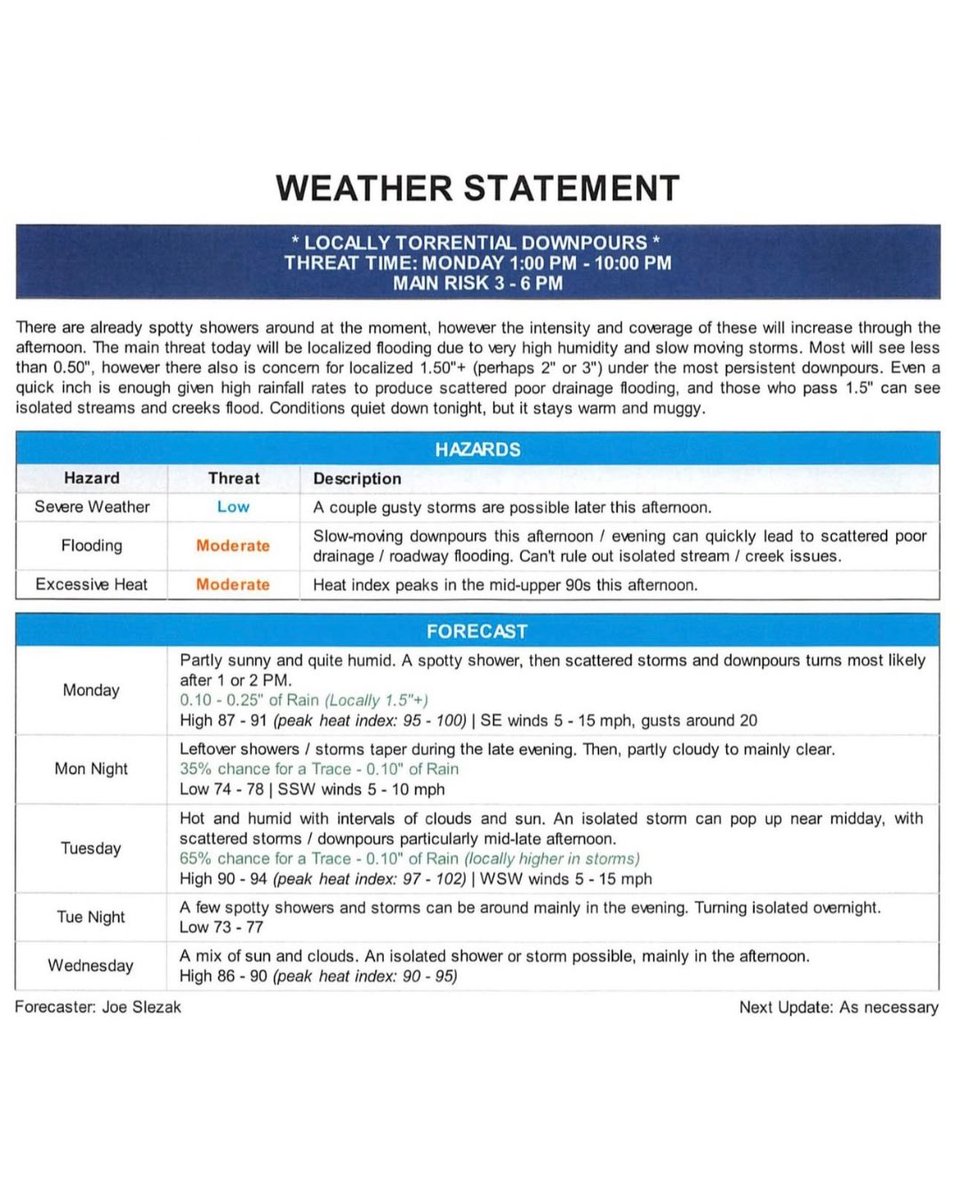 SolomonforJC's tweet image. ⛈️ WEATHER ALERT ⛈️
Torrential downpour expected TODAY until 10pm.
Residents in flood prone areas are advised to stay alert.
Stay safe, Jersey City!