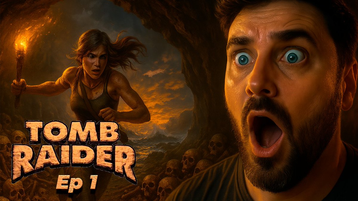 XaviRoundYT's tweet photo. 🏹🔥 ¡ACOMPAÑA A #XaviRound EN SU PRIMERA AVENTURA DE TOMB RAIDER!
Lara huye entre calaveras, yo intento no gritar 😱
👇 Mira el EP. 1 completo y dime si sobreviviría en una cueva real:
▶️ https://t.co/8bKCNhKT0h
#Gaming #TombRaider #StreamersLatam #StreamersHispanos #Twitch #kick #YouTube