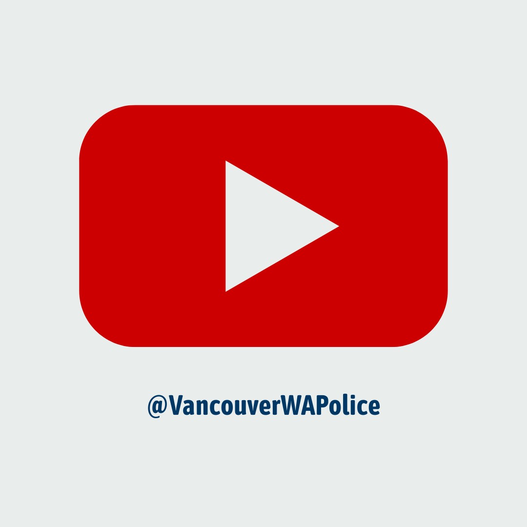 In case you missed it, we now have our own YouTube channel! Follow our channel @VancouverWAPolice for the latest bodycam videos, critical incident videos, interviews with officers and much more.

#vanpoliceusa