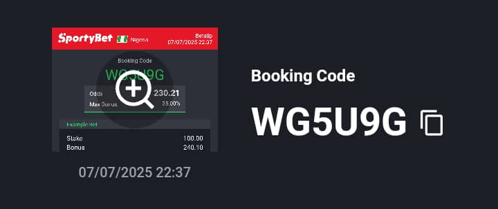 We go again ✍️ 

200  odds 

WG5U9G

Hit on it!!

<a href="/AdekonojoOlaol2/">SHANTY⚽️🏀TIPS</a> <a href="/ADT_Freetips/">ADT</a> @Afc_Saks <a href="/allentipz/">ALLENTIPZ</a> @BetLane_01 <a href="/bettinghubgames/">BETTING HUB ⭐️🫵🏽</a> <a href="/BettingKrown/">BETTING KROWN</a> @BOOM_TO_WIN <a href="/BoomQueen_/">BoomQueen💥👸🏽</a> <a href="/damipunt/">𝑫𝒂𝒎𝒊𝒑𝒖𝒏𝒕 ⚽️♠</a> <a href="/DCO_ANALYSIS/">DCO ANALYSIS 🌕</a> <a href="/diviniro_tipss/">Diviniro Tipss 🏆🏆</a> @Escobartipsp <a href="/evahoodbets/">Evahoodbets</a> @Freshtip1 <a href="/GoldenTips001/">Golden Tips</a> @guddybets