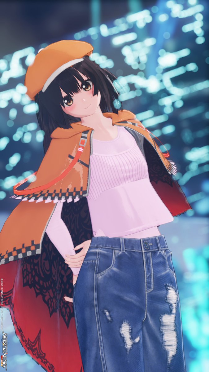 #PSO2NGS_S︎S
#メンテの日じゃないけどssを貼る

おはようございます！
今日は化物語の千石撫子になります！