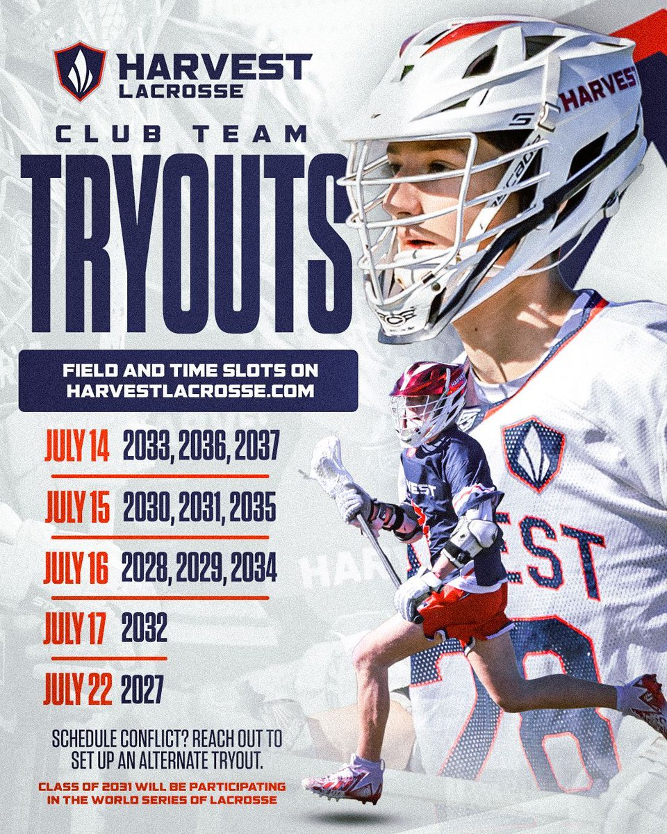 Elite coaching, a proven development model, and a culture built on character and excellence. Harvest is more than a club—it’s a complete experience for players. Sign up today!

Link to more info and to register: buff.ly/kW2MllG

#goHarvest