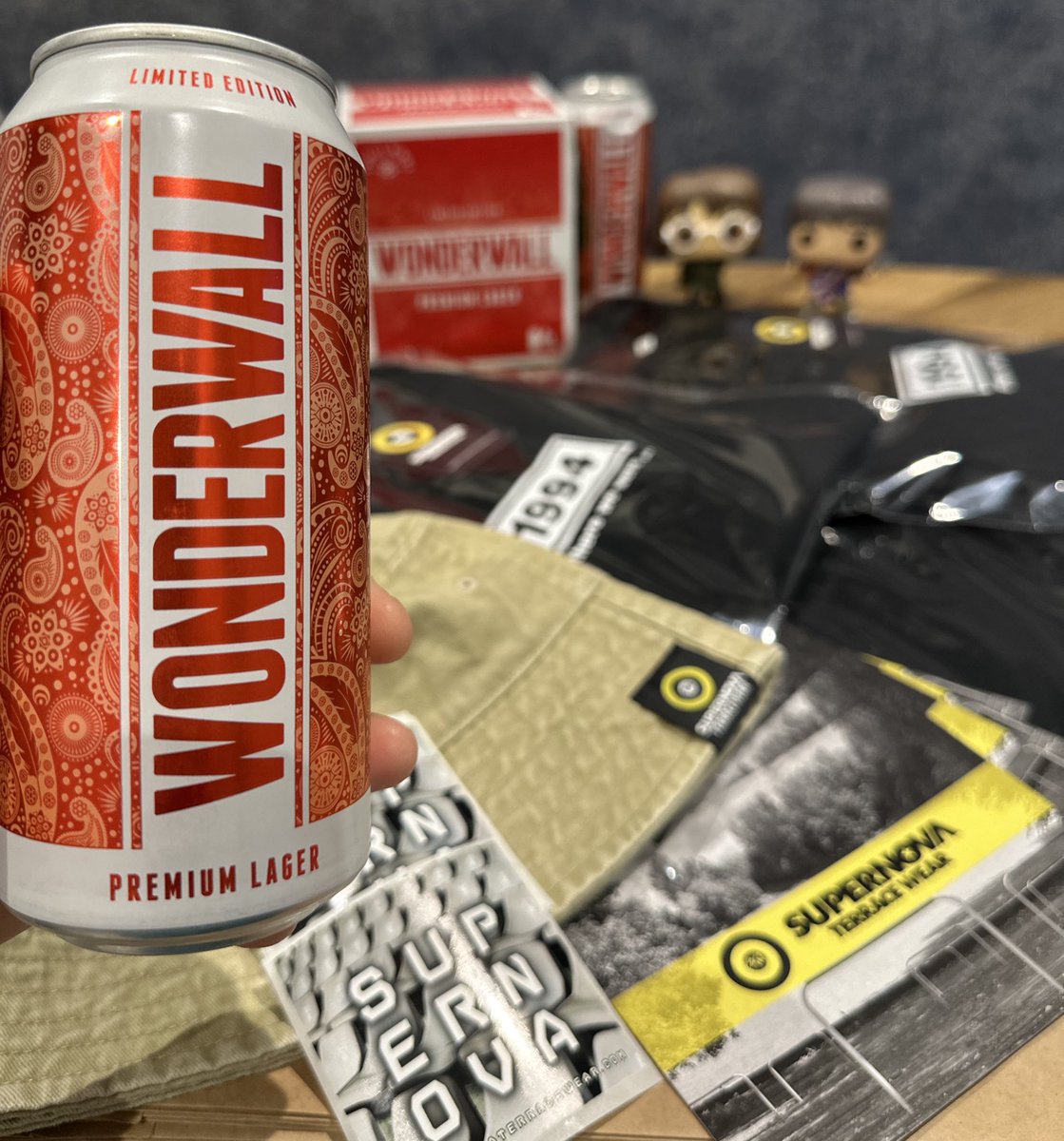 @supernovaterracewear (@supernovatwear) on Twitter photo Just cracked open a can of this Wonderwall Lager whilst packing tonights orders 👌 If you haven’t tried it yet bag some at <a href="/AldiUK/">Aldi Stores UK</a> & give them a follow on Instagram or Facebook : @wonderwallbeeruk
#oasis #wonderwall Just cracked open a can of this Wonderwall Lager whilst packing tonights orders 👌 If you haven’t tried it yet bag some at <a href="/AldiUK/">Aldi Stores UK</a> & give them a follow on Instagram or Facebook : @wonderwallbeeruk
#oasis #wonderwall