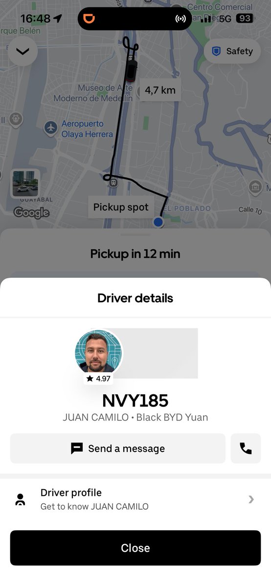dilanhoyos's tweet photo. @Uber_Col el dia de hoy decidí pedir un Uber para dirigirme a un lugar, me encontré con que la persona que aceptó el viaje, no se dirigía a el sitio de recogida, no veo una forma para reportar estas situaciones, que hace uno ahí??? https://t.co/sS3y6XP4Us