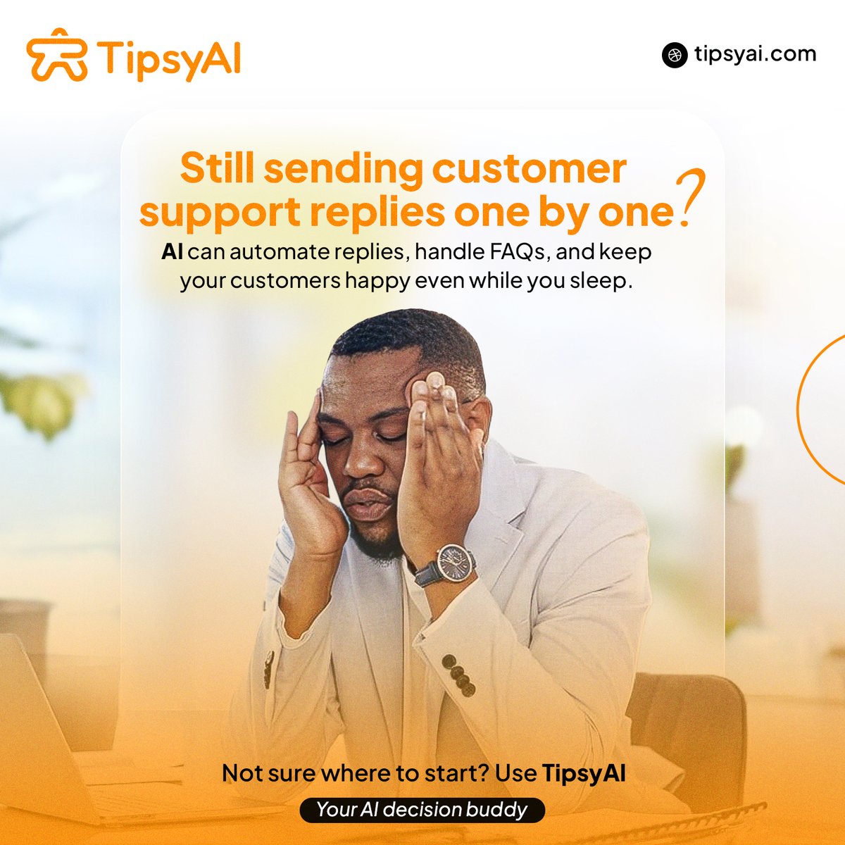 tipsy_ai's tweet image. Has it been frustrating looking for an AI solution to automate customer support in your business? Let TipsyAI handle the search for you with up-to-date AI solution recommendations.
Start now on Tipsyai.com
#AIforBusiness #AIAutomation #aiautomationtools…