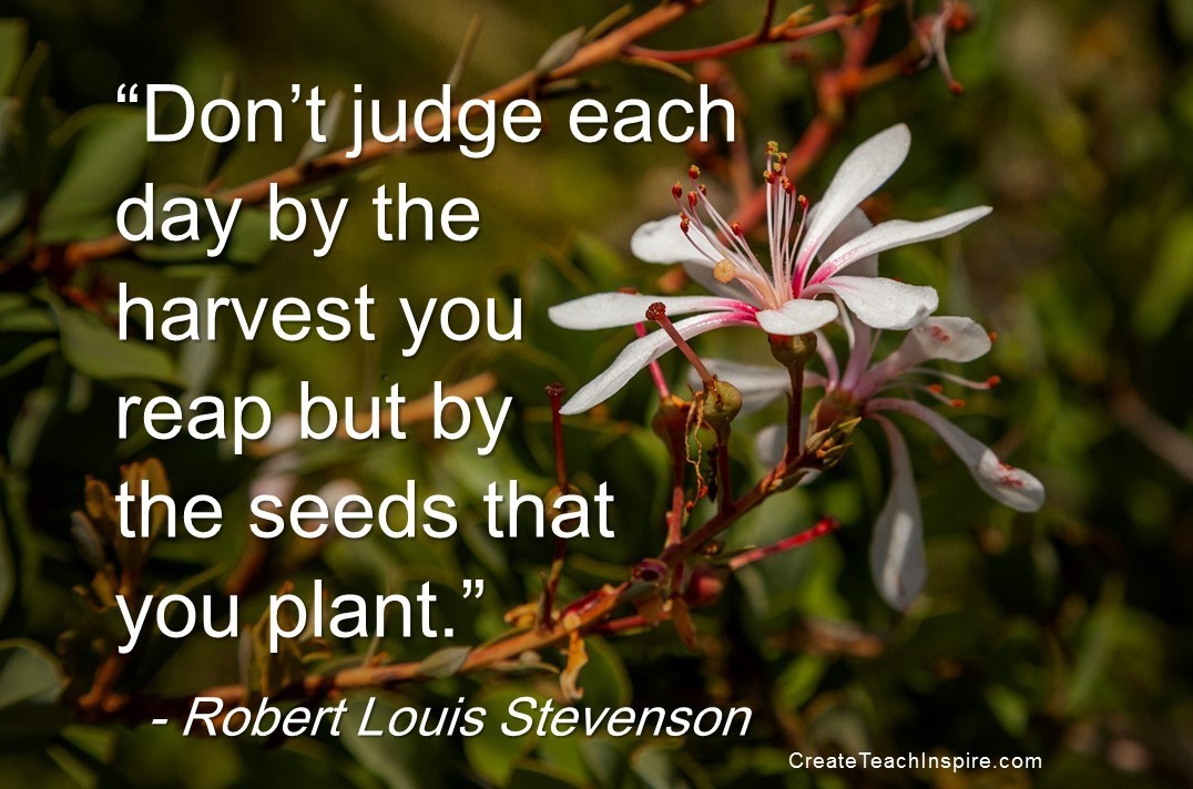 Are you planting seeds?