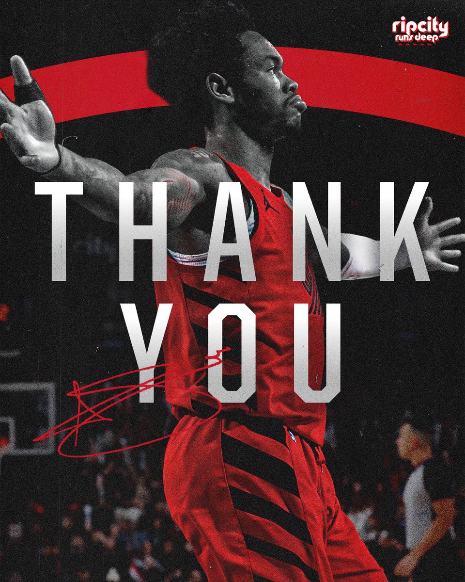 trailblazers's tweet photo. Thank you for everything, 1. https://t.co/2jNPRZdBJR