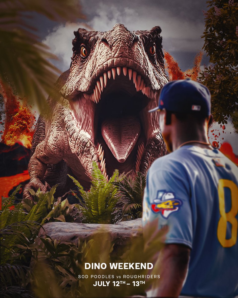 Something’s Stirring in the Ballpark… 🦖

The ground shakes. The lights flicker. Dinosaurs are returning this Saturday &amp; Sunday to HODGETOWN! Are you brave enough to enter?

Sat Tix: bit.ly/3IefAqF
Sunday Tix: bit.ly/4lElsro