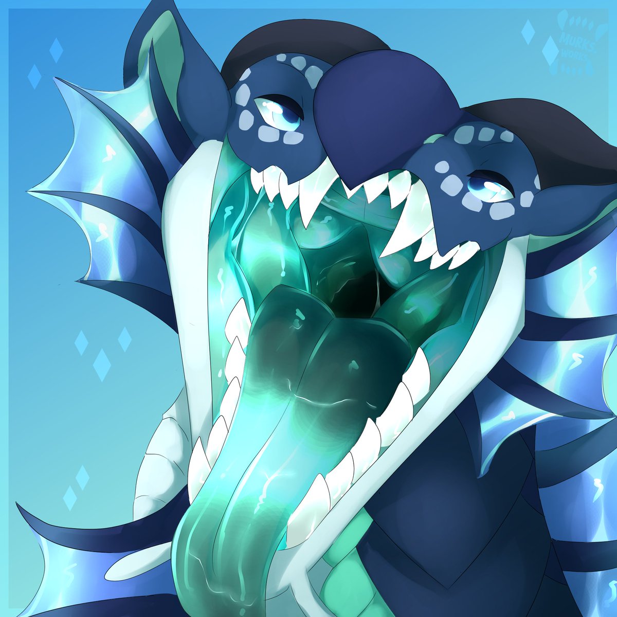 Goodness I love the color of this maw, the shading was SO much fun to work on! What do you think? Mako sure looks inviting <3
#maw #mawshot