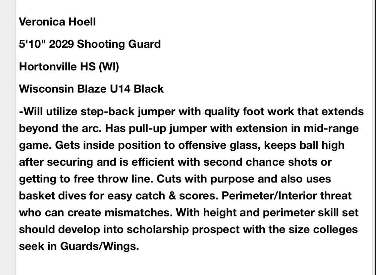 Veronica (@veronica_hoell) on Twitter photo Thank you for the write up Coach Thompson! <a href="/FiveStateHoops/">Five State Hoops</a> <a href="/WisconsinBlaze/">Wisconsin Blaze Girls Basketball</a> <a href="/LisaMVanWyk/">Lisa Van Wyk</a> <a href="/hladyhoops/">Lady Hoops Pride</a> Thank you for the write up Coach Thompson! <a href="/FiveStateHoops/">Five State Hoops</a> <a href="/WisconsinBlaze/">Wisconsin Blaze Girls Basketball</a> <a href="/LisaMVanWyk/">Lisa Van Wyk</a> <a href="/hladyhoops/">Lady Hoops Pride</a>