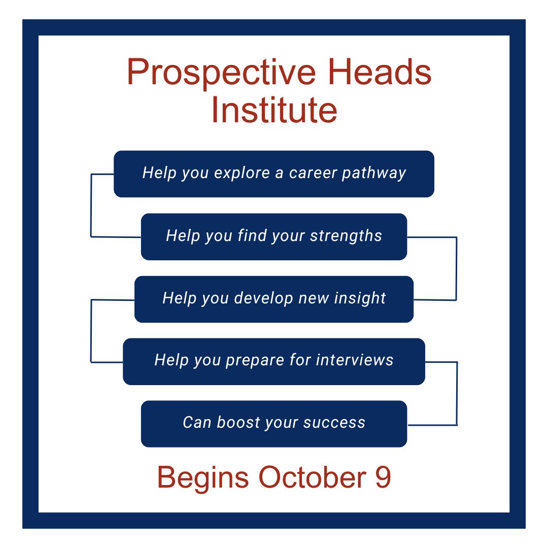 Interested in becoming a head of school? Join FCIS for the Prospective Heads' Institute, a three-year program preparing the next generation of leadership.  Learn more and register: fcis.org/professional-d…

#FCIS #FCISEvents #IndySchools #Leadership #Headship