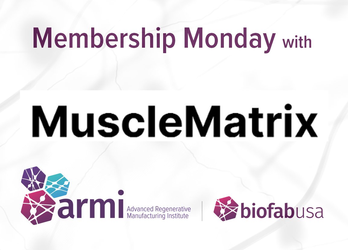 Welcome #MuscleMatrix to the #ARMI|BioFabUSA member community! MuscleMatrix is pioneering a game-changing hydrogel tranforming traumatic injury treatment on the battlefield &amp; revolutionizing surgical repairs for soft tissue injuries. Learn more - outreach_membership@armiusa.org