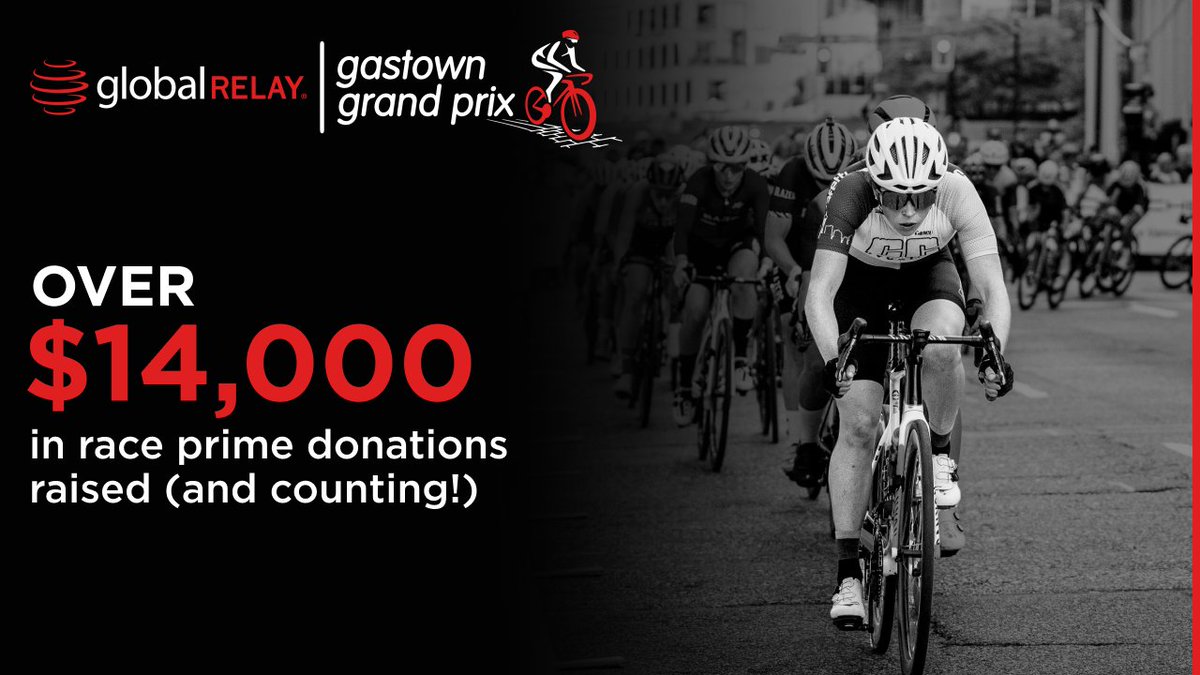 🚨 Over $14,000 in race prime donations raised — and counting! 🚨

Huge thanks to our generous donors. The stakes have never been higher for this year’s pro race! 🔥

#GastownGrandPrix #GGP2025 #BCSuperweek #CyclingCommunity #RaceDay