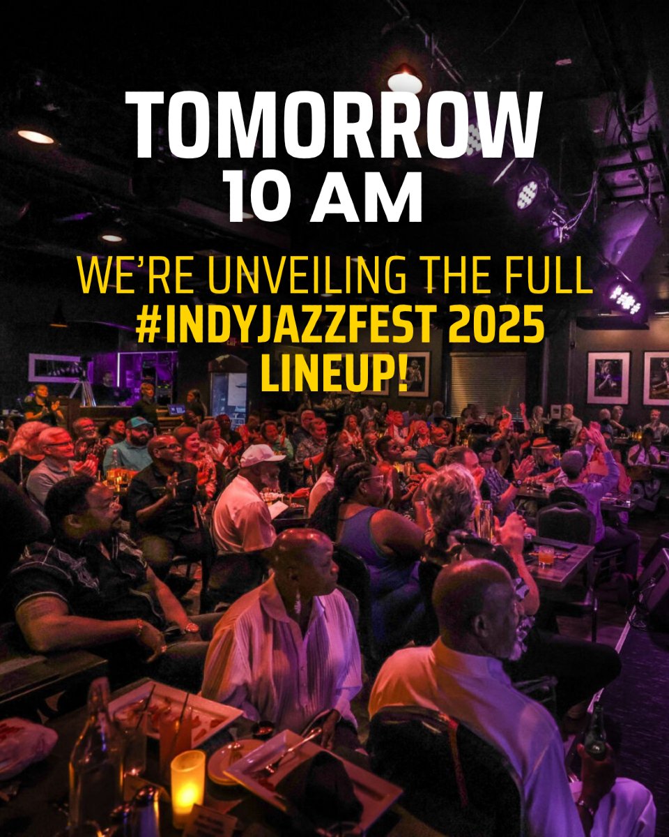 indyjazzfest's tweet image. Indy Jazz Fest 2025 lineup drops. The magic begins.
You will need open hearts and dancing feet for this one!
#IndyJazzFest #SoulfulCelebration #JazzInOurVeins #MidwestVibes #IndyJazzFest #CountdownToJazz #indyconcert #visitindy #midwest #indygrammers