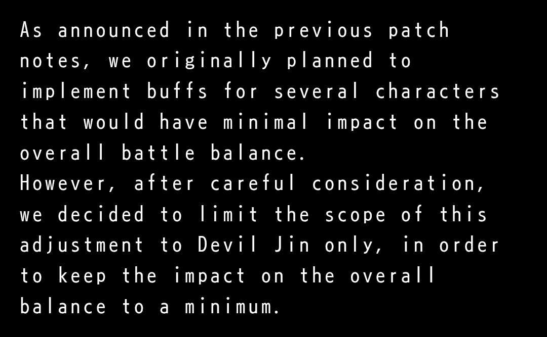 CRaZY HB Super AKouma (@superakouma) on Twitter photo Devil Jin now has a i14 ws launcher. They consider this a minimal change. WHAT THE HELL WERE THEY THINKING BEFORE THEY DECIDED TO LIMIT THE ADJUSTMENTS ???? Devil Jin now has a i14 ws launcher. They consider this a minimal change. WHAT THE HELL WERE THEY THINKING BEFORE THEY DECIDED TO LIMIT THE ADJUSTMENTS ????
