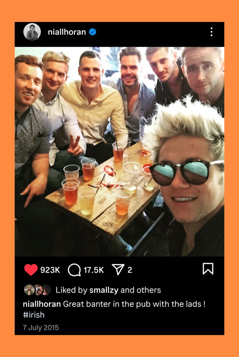 KStomska's tweet photo. 10 yrs ago today Niall was also having good time in the pub 🧡
#NiallHoran #Throwback #memories #pubtime #friends https://t.co/P74ezOHCpm