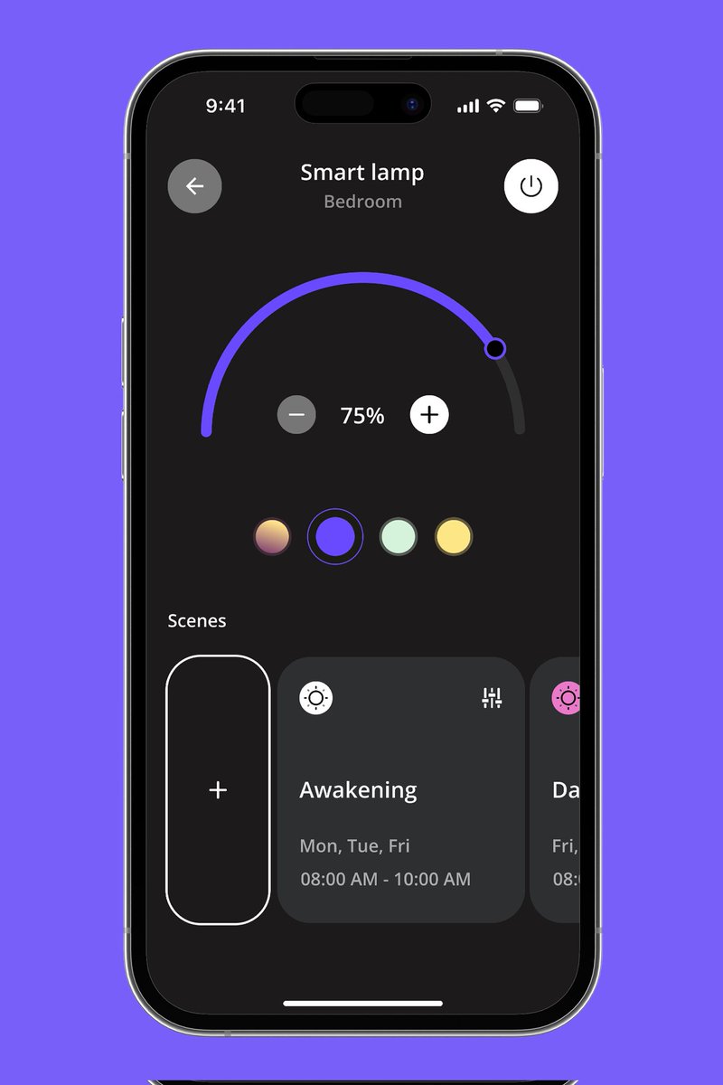 designedby_nath's tweet image. Day 15 of my #30DayUIChallenge! Recreating a sleek Smart Home App design today. Loving the clean UI and intuitive controls!  #UIChallenge #UIUX #DesignChallenge