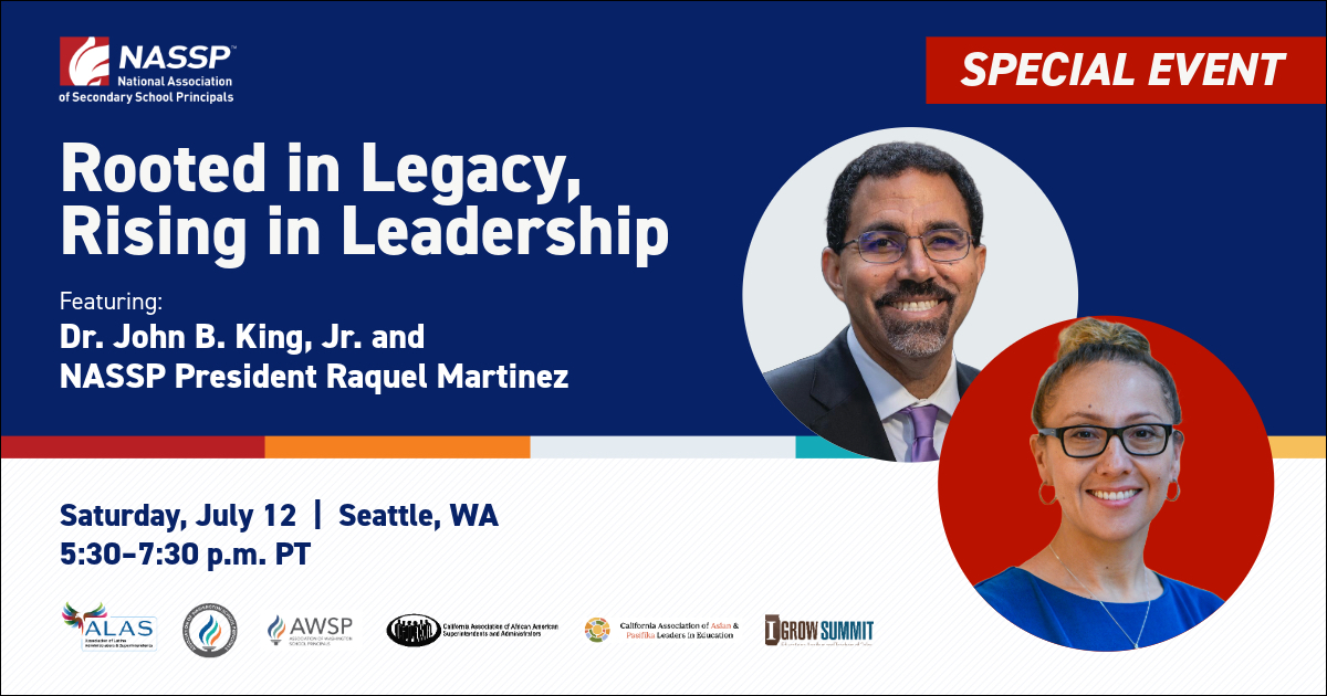 JohnBKing's tweet image. Looking forward to joining @NASSP President Raquel Martinez for a fireside chat at UNITED 2025 during the School Leaders of Color event.

In this moment, when principals are called to lead through crisis, cultivate belonging, and center equity, our conversation will focus on the…