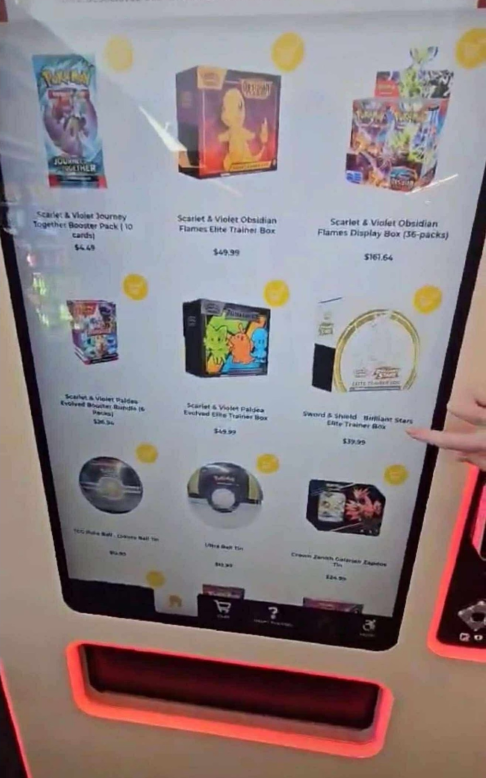 Pokemon Vending Machine Restocks People across the US have been  reporting their Pokemon TCG vending machines have been receiving restocks  of Obsidian Flames, Paldea Evolved, Brilliant Stars and more! Definitely  check your
