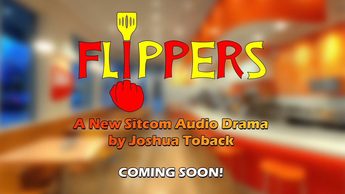 JTVoiceActor's tweet image. I am excited to announce my next project after months of hard work: Flippers! It&apos;s a sitcom audio drama about a kid running a fast food restaurant! 

This project is very near and dear to me, and I can&apos;t wait for y&apos;all to listen to it soon!