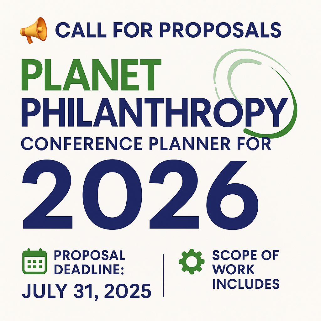 🚨 Calling Conference Planners! 🚨
AFP Florida Caucus is accepting proposals for 🌎 Planet Philanthropy 2026 — June 15–17 in Naples, FL.

🗓️ Deadline: July 31, 2025
📄 Apply: airtable.com/appIfYoGttfhdE…

#PlanetPhilanthropy #AFPFlorida #RFP