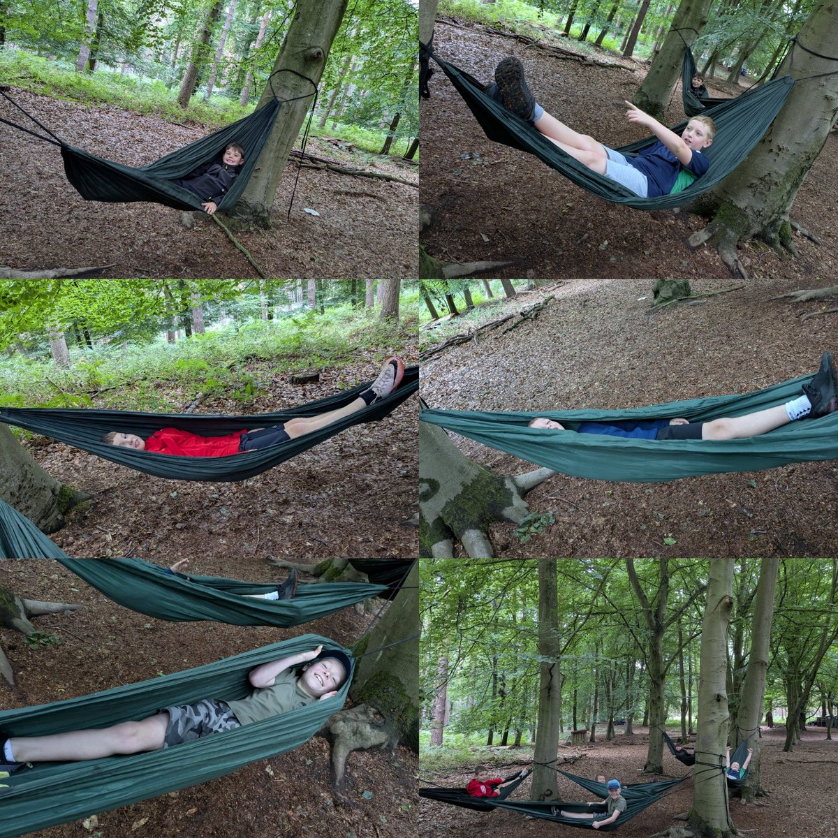 It's hard work setting up a camp.