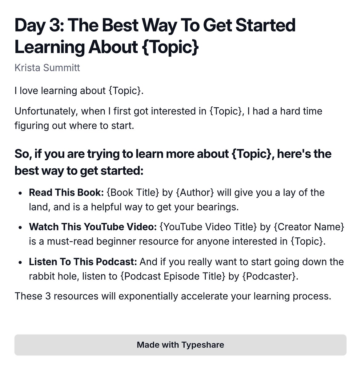 Day 3: The Best Way to Get Started Learning about YouTube Marketing. #ship30for30 #appsumo <a href="/nolanmolt/">Nolan Molt</a> #thedept