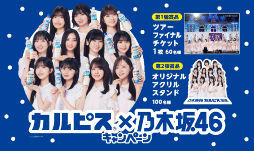 アサヒ飲料カルピス『乃木坂46』コラボ！クリアファイルおまけが店頭で