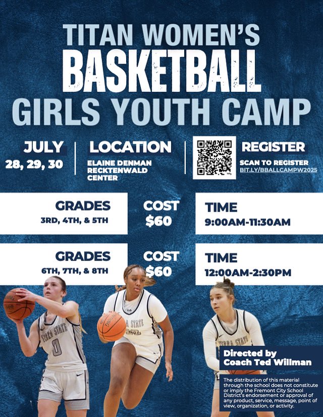 Join us for our women’s basketball camp this July! 🏀

Register at the following link. 

docs.google.com/forms/d/e/1FAI…
