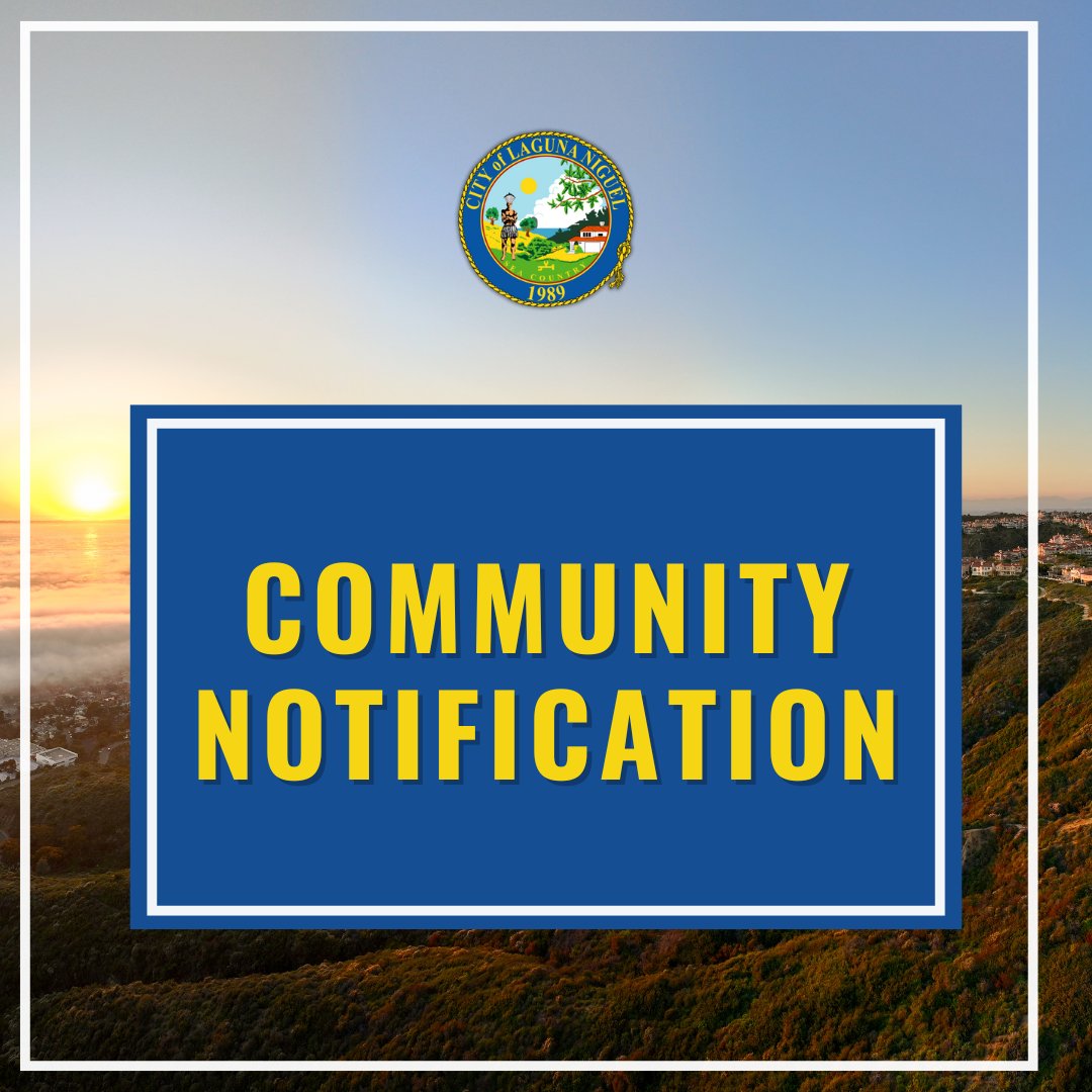 LagunaNiguelCty's tweet photo. Community Notification (07/07 @  PM) - An active fire has been reported in Laguna Beach. Public safety personnel are responding to the #RanchoFire.

You may notice the smell of smoke in the area. There is NO CURRENT THREAT to Laguna Niguel. 

As always, we encourage residents to stay informed with timely updates in Laguna Niguel by signing up for Nixle alerts. Text 92677 to 888-777 to register.