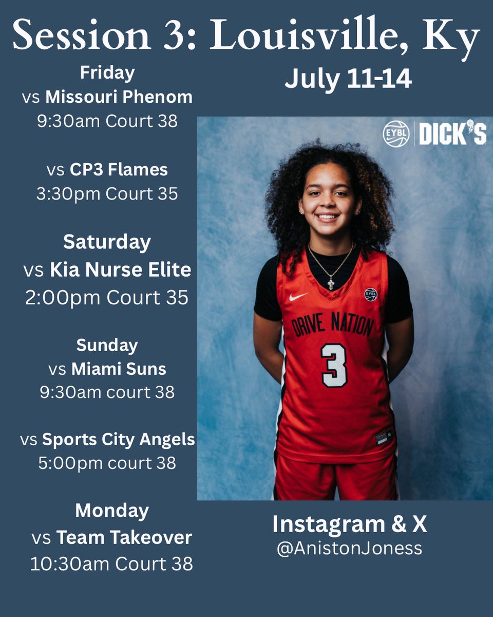 Louisville schedule!! Can’t wait to win and compete✅💯