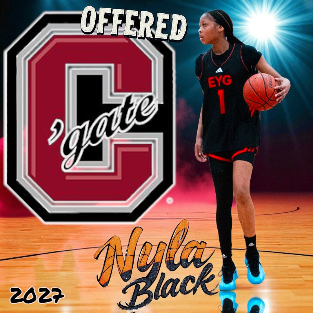 Elevate Elite (@elevate_elite) on Twitter photo Congrats to 2027 G Nyla Black on picking up an offer from <a href="/ColgateWBB/">Colgate Women’s Basketball</a> today! #EYG⏫️ Congrats to 2027 G Nyla Black on picking up an offer from <a href="/ColgateWBB/">Colgate Women’s Basketball</a> today! #EYG⏫️