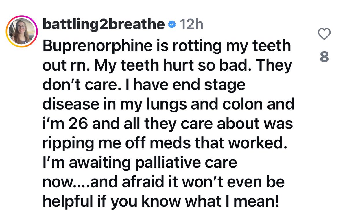 What kind of an asshole doctor would prescribe Suboxone to a 26 year old with cystic fibrosis?